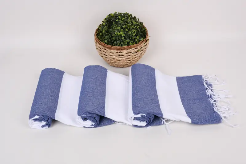 Wedding Gift Ideas, Lightweight Turkish towel, Gift For Her, Beach Theme Wedding Gift, 70x40 Cotton Striped Towel, Pool Towels, Absorbent towel - 8