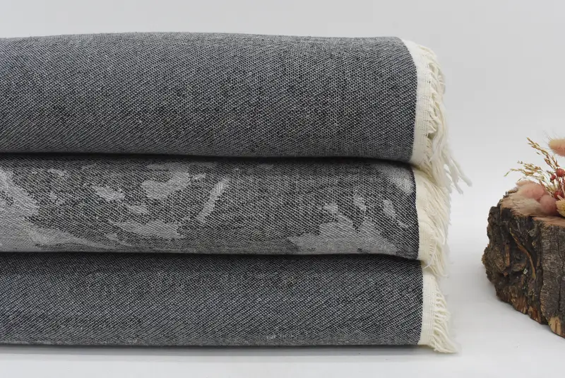 Throw Blanket, Organic Throw, Best Friend Wedding Gift, Wedding Shower Gift, Bachelorette Gifts, 88x64 Cotton Cat Design Towel, Bridal Shower Gift - 2