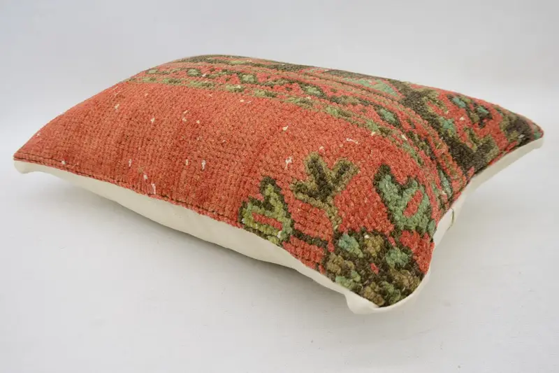 12x20 Red Cushion, Pillow for Sofa, Kilim Pillow Cover, Pillow Cover, Customized Pillow, Aesthetic Cushion, Throw Kilim Pillow - 6