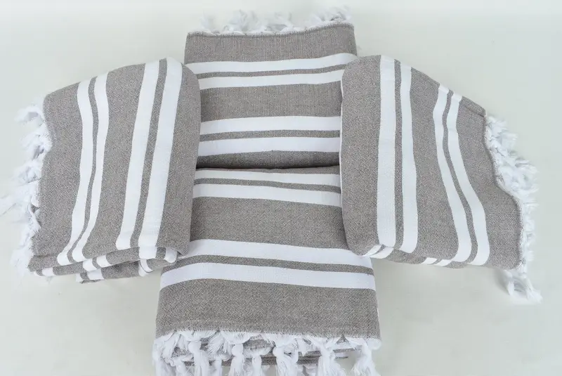 Handmade Turkish bath towel for summer vacation, Beach Towel Bulk, Bridal Gifts, Gift For Him, 68x36 Cotton Striped Terry Towel, Personalized Gifts - 6