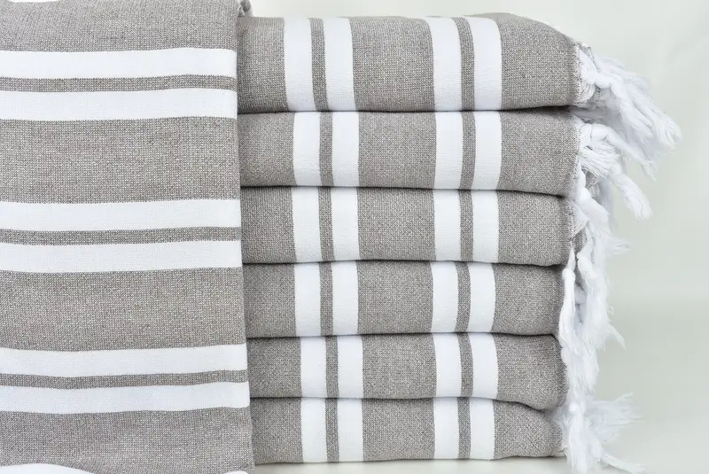 Handmade Turkish bath towel for summer vacation, Beach Towel Bulk, Bridal Gifts, Gift For Him, 68x36 Cotton Striped Terry Towel, Personalized Gifts - 1