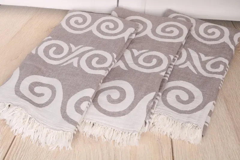 Bridesmaid Gift Towel, 70x36 Cotton Patterned Towel, Holiday Towel, Embroidery Towels, Housewarming Gift, Large Turkish Towel, Beach Towel Monogram - 7