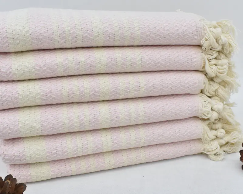 Bridesmaid Gifts, Bathroom Towels, 40x18 Cotton Striped Towel, Custom Name Towel, Turkish Tea Towel, Halloween Gifts, Travel Towel, Best Friend Gift - 1