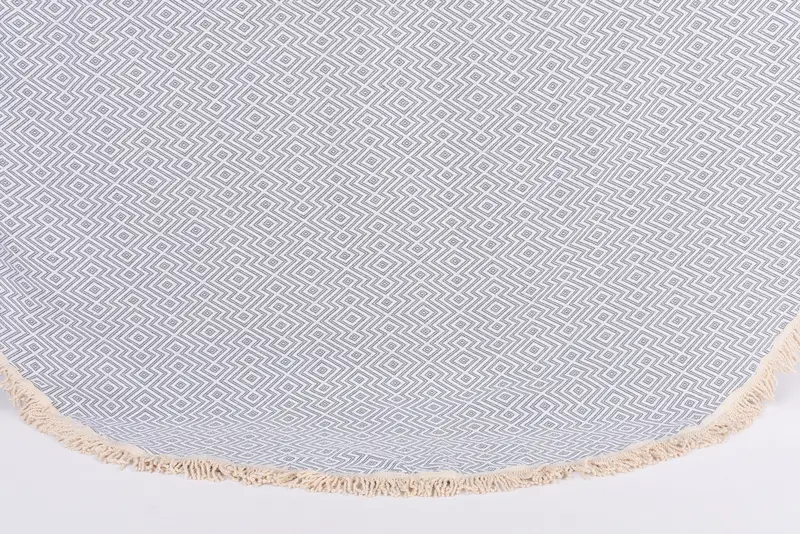 Organic towel, Boyfriend Christmas Gift, 64x64 Cotton Round  Diamond Towel, Personalized Wedding Gift, Fouta towel, Spooky Bachelorette Party Favors - 8