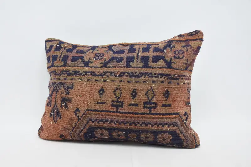 Kilim Pillow Cover, 20x28 Orange Cushion, Pillow Sham, Turkish Pillow, Boho Throw Pillow Cover, Outdoor Bolster Cushion, Ethnical Kilim Rug Pillow - 4