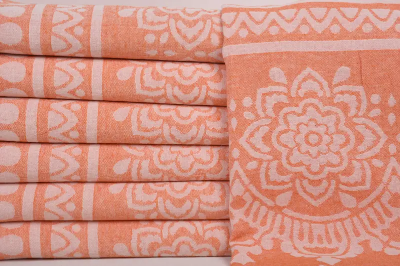 Quick-Dry Beach Towel, Personalized Bridesmaid Gift, Organic towel, 74x36 Cotton Floral Patterned Towel, Xmas Gifts, Embroidered Turkish Towel - 2