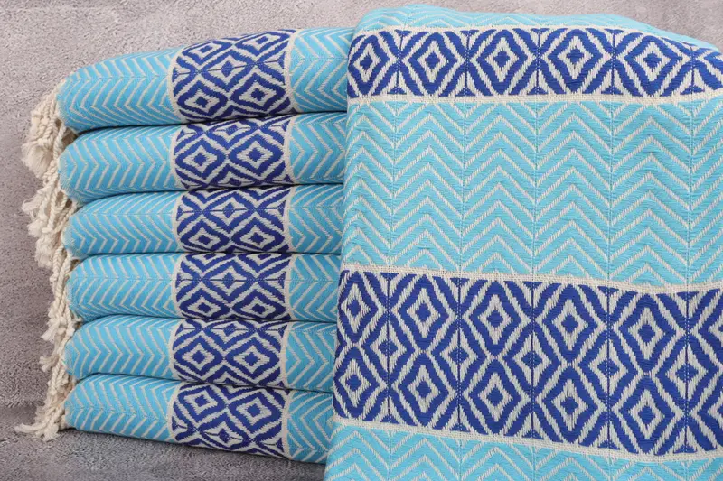 Personalized Towel Gift, Wedding Gift Ideas, Bridal Shower Favors, Absorbent Turkish towel, 70x40 Cotton Chevron Towel, Quick-dry peshtemal - 1