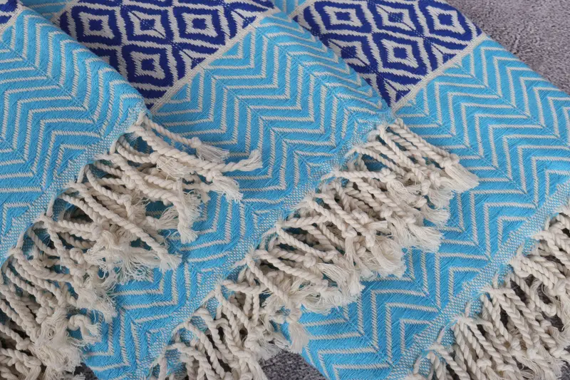 Personalized Towel Gift, Wedding Gift Ideas, Bridal Shower Favors, Absorbent Turkish towel, 70x40 Cotton Chevron Towel, Quick-dry peshtemal - 5