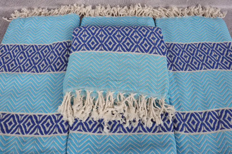 Personalized Towel Gift, Wedding Gift Ideas, Bridal Shower Favors, Absorbent Turkish towel, 70x40 Cotton Chevron Towel, Quick-dry peshtemal - 4