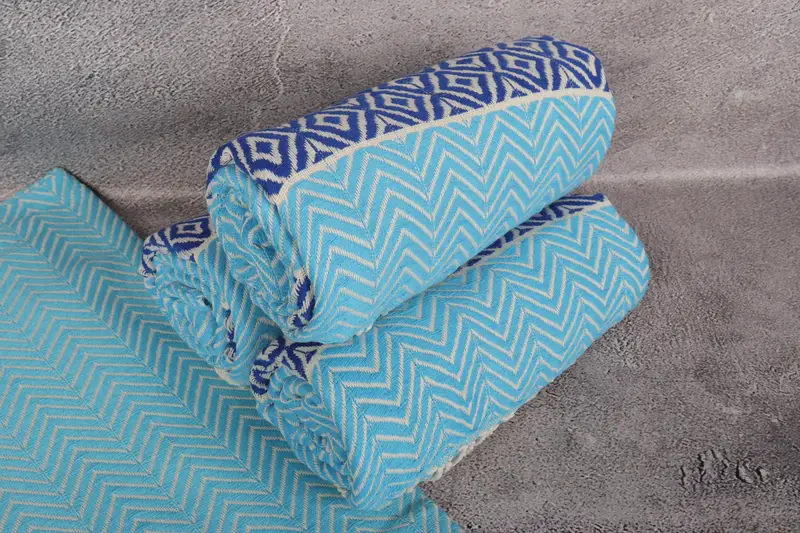 Personalized Towel Gift, Wedding Gift Ideas, Bridal Shower Favors, Absorbent Turkish towel, 70x40 Cotton Chevron Towel, Quick-dry peshtemal - 7
