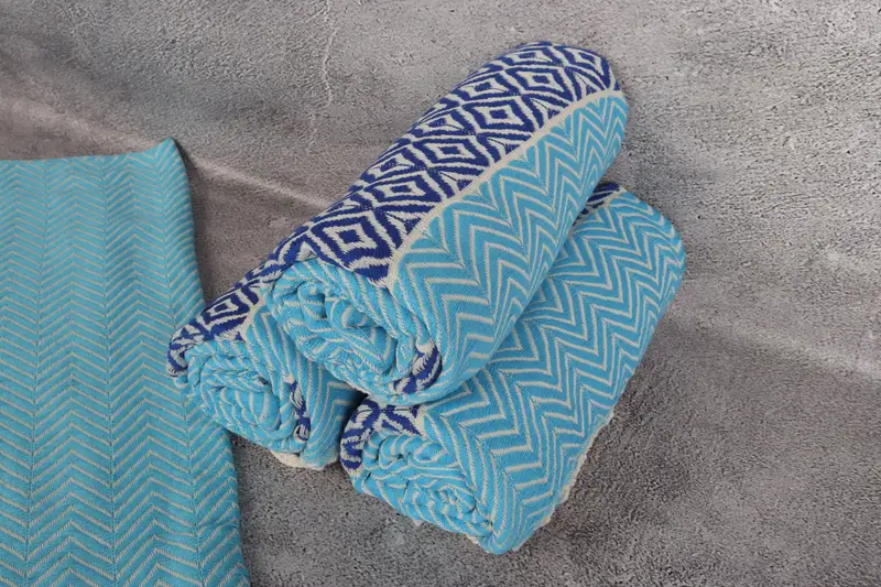 Personalized Towel Gift, Wedding Gift Ideas, Bridal Shower Favors, Absorbent Turkish towel, 70x40 Cotton Chevron Towel, Quick-dry peshtemal - 8