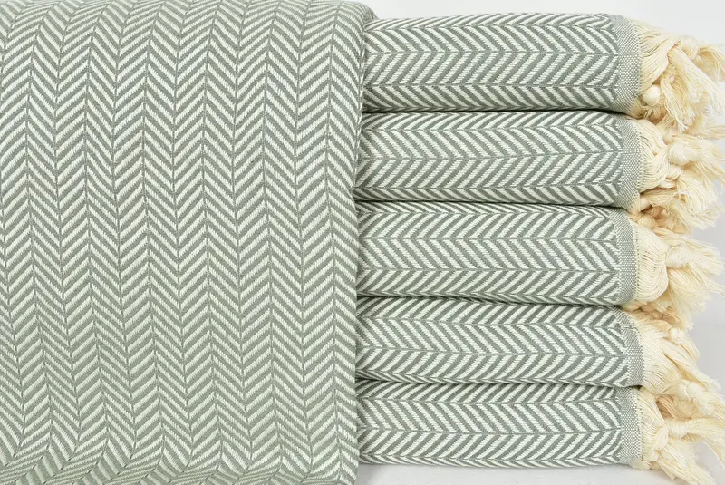 Organic Throw, Throw Blanket, Bedspread, Girl Trip Party Favor, Turkish Bedcover, Decorative Blanket, Bohemian Bedspread, 92x76 Cotton Chevron Towel - 1