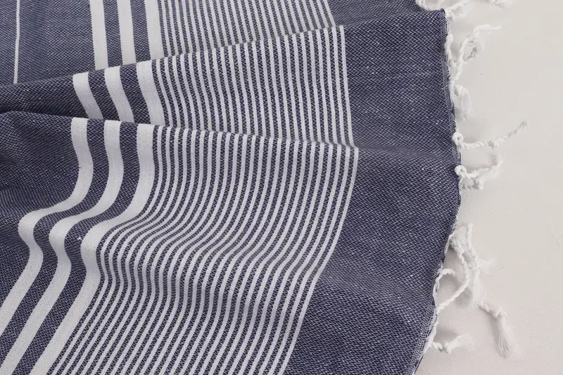 Monogram el havlu, en iyi düğün hediyesi, yaz hediyesi, 40x24 pamuklu çizgili havlu, Türk el havlu, özel el havlu, aile hediyesi, yaz havlu - 8