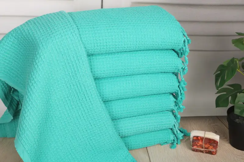 40x20 Cotton Waffle Towel, Mother Of The Groom Gift, Travel Towel, Personalized Kitchen Towel, Monogrammed Hand Towel, Turkish Towel Hand Towel - 1