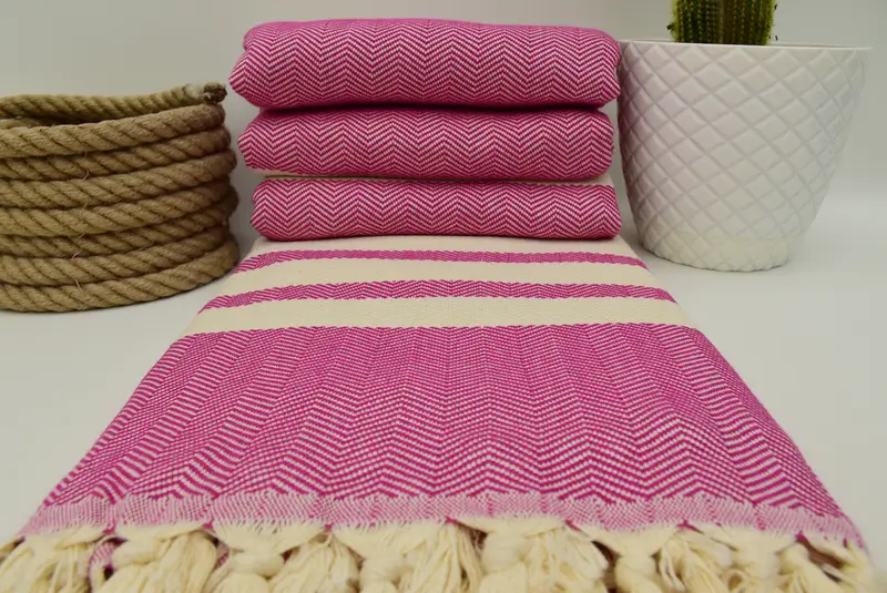 Bedspread Quenn, Turkish Towel Beach Blanket, Organic Throw, Personalized Blanket, Woven Blanket, Tablecloth, 96x80 Cotton Herringbone Towel - 8