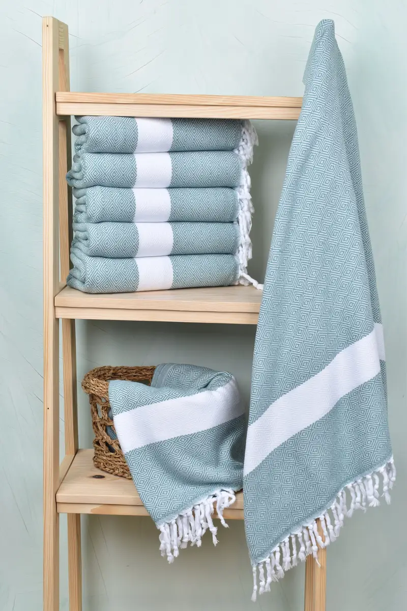Bachelorette Party Gifts, 70x40 Cotton Diamond Towel, Mother Of The Groom Gift, Turkish hand towel, Bridesmaid Gifts, Bachelorette Party Items - 3