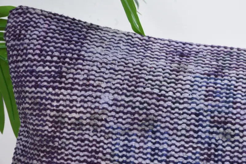 Boho Throw Pillow Case, Pattern Throw Cushion, Ethnical Kilim Rug Pillow, 12x24 Blue Cushion Case, Gift Pillow, Cushion Case, Kilim Cushion Sham - 2