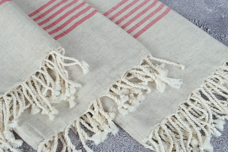 Welcome Wedding Gift, Turkish towel, Beach Towel Gift, Yoga Towel, Bachelorette Party Favors, 70x40 Linen Striped Towel, Turkish bath towel for spa - 5