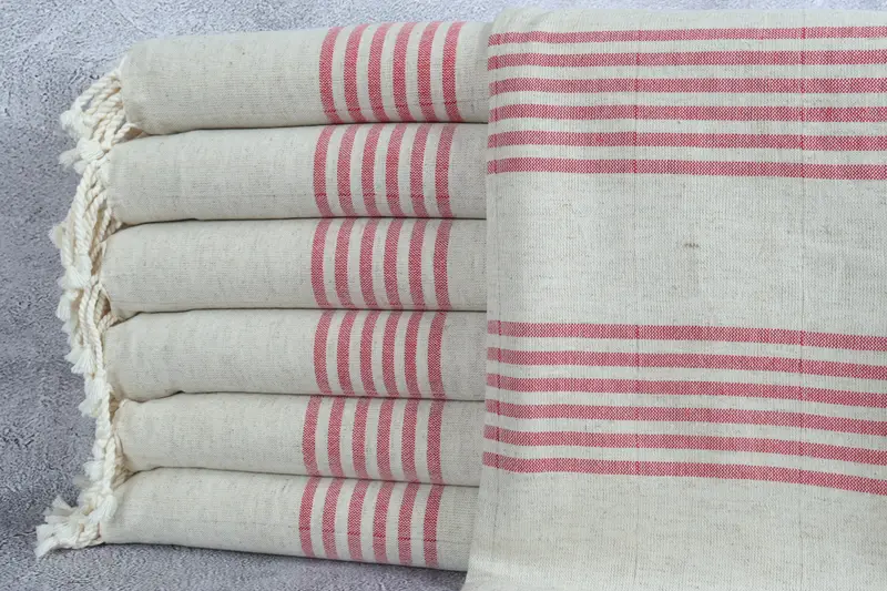 Welcome Wedding Gift, Turkish towel, Beach Towel Gift, Yoga Towel, Bachelorette Party Favors, 70x40 Linen Striped Towel, Turkish bath towel for spa - 1