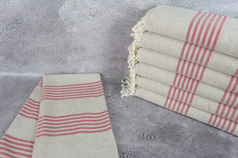 Welcome Wedding Gift, Turkish towel, Beach Towel Gift, Yoga Towel, Bachelorette Party Favors, 70x40 Linen Striped Towel, Turkish bath towel for spa - 2