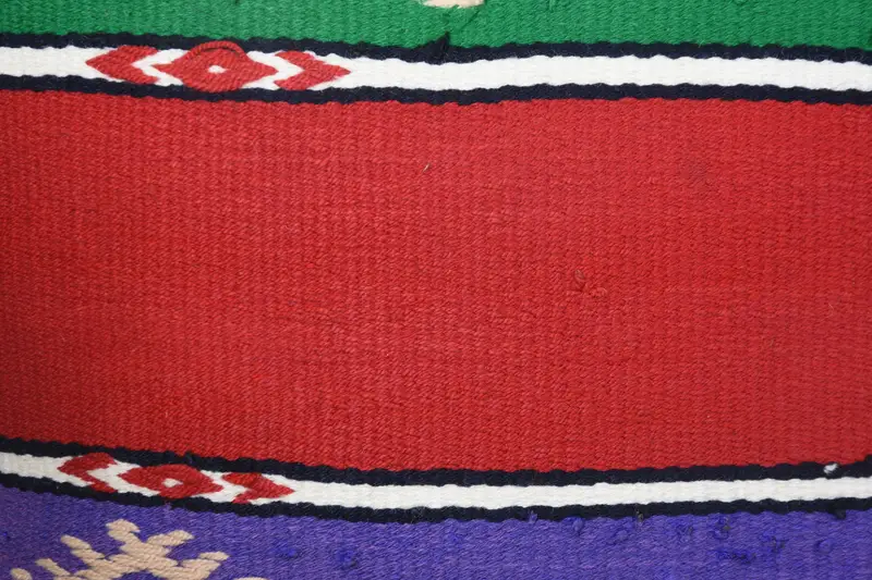 Boho Pillow Sham Cover, Handmade Kilim Cushion, Pillow for Couch, 14x14 Green Cushion, Pillow Sham, Handmade Rug Seat Cushion - 3