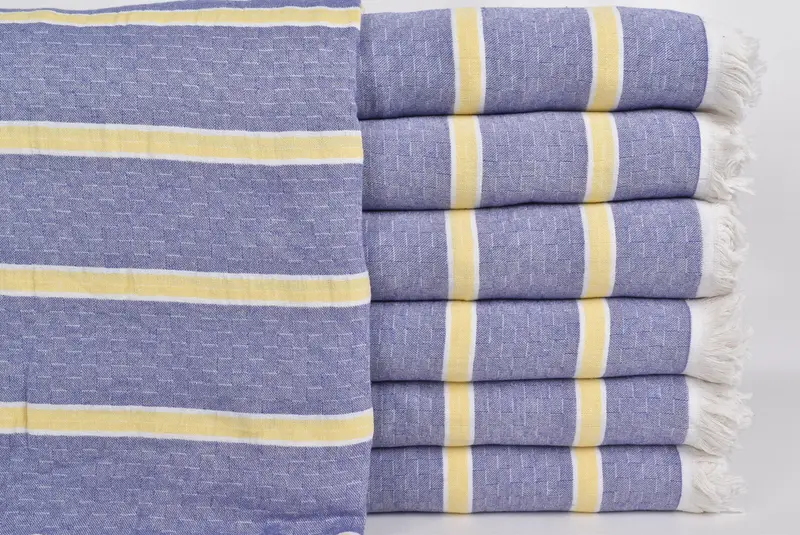 Personalized Gifts, Gift For Wedding Day, 96x84 Cotton Striped Towel, Summer Gift, Throw Blanket Couch, Turkish Blanket, Wedding Anniversary Gift - 2
