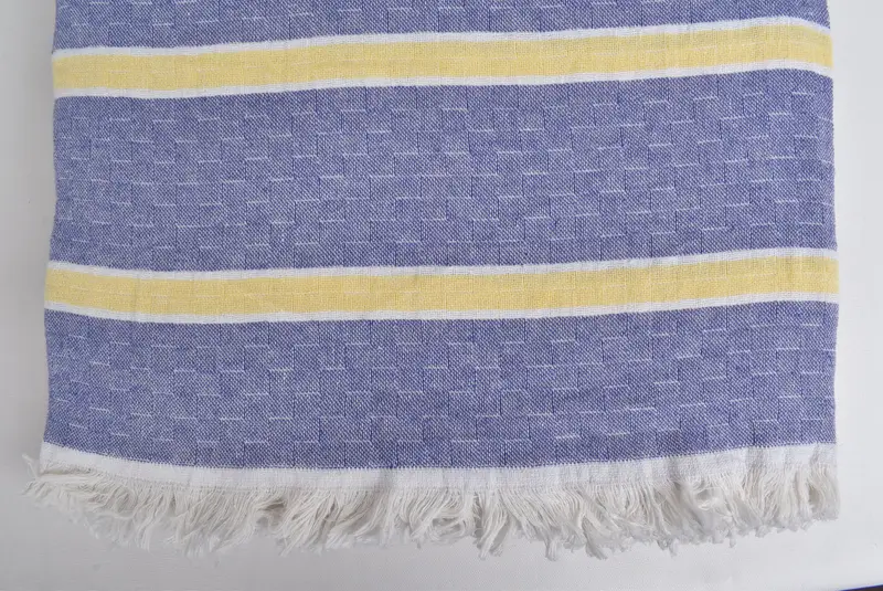 Personalized Gifts, Gift For Wedding Day, 96x84 Cotton Striped Towel, Summer Gift, Throw Blanket Couch, Turkish Blanket, Wedding Anniversary Gift - 5
