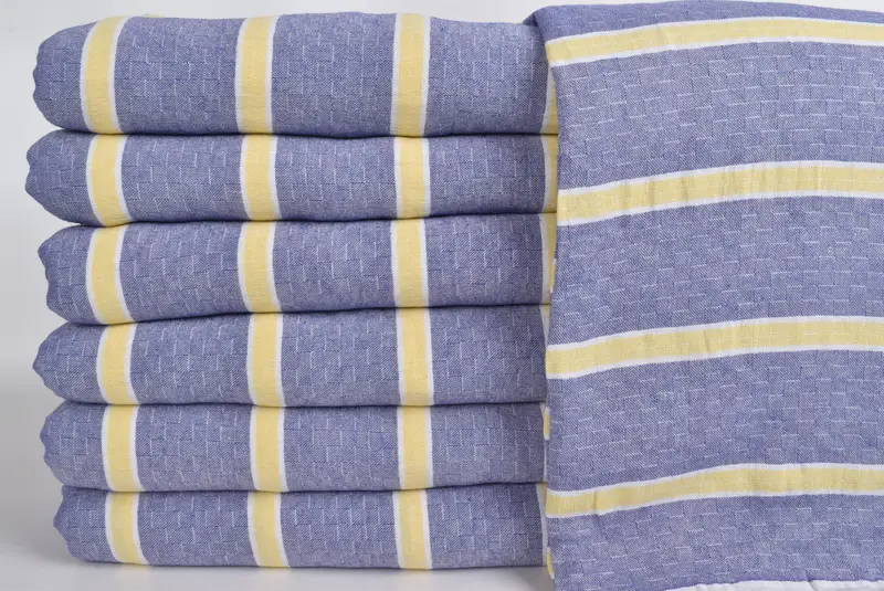Personalized Gifts, Gift For Wedding Day, 96x84 Cotton Striped Towel, Summer Gift, Throw Blanket Couch, Turkish Blanket, Wedding Anniversary Gift - 3