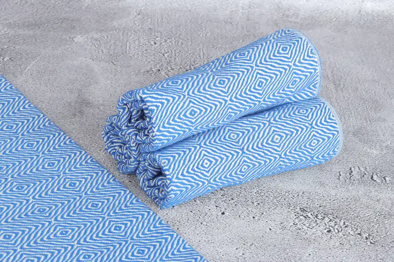 Monogrammed Hand Towel, Turkish Hand Towel, Bridesmaid Towel, 36x18 Cotton Zigzag Diamond Towel, Wedding Day Gift For Bride, Personalized Gifts - 8