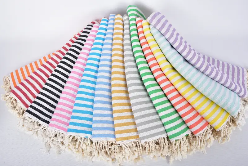 Bachelorette Party Gift, 70x40 Cotton Striped Towel, Turkish towel bulk order for wedding gifts, Quick-dry towel, Unique Gift, Best Beach Towel - 4