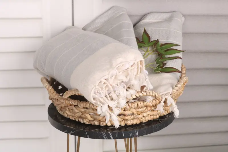 Bachelor parti iyilikleri, kişiselleştirilmiş hediyeler, küçük banyo havluları, monogram el havlu, bekarlığa veda parti hediyeleri nedime, 36x16 pamuklu çizgili havlu - 5