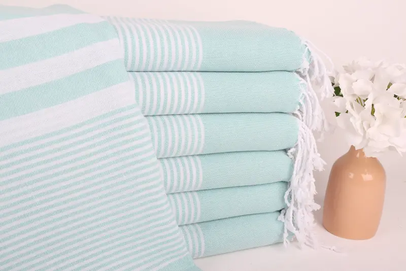 Custom Wedding Gifts, Absorbent towel, Mother Of The Groom Gift, 70x40 Cotton Striped Towel, Fouta towel, Thin and lightweight Turkish peshtemal - 1
