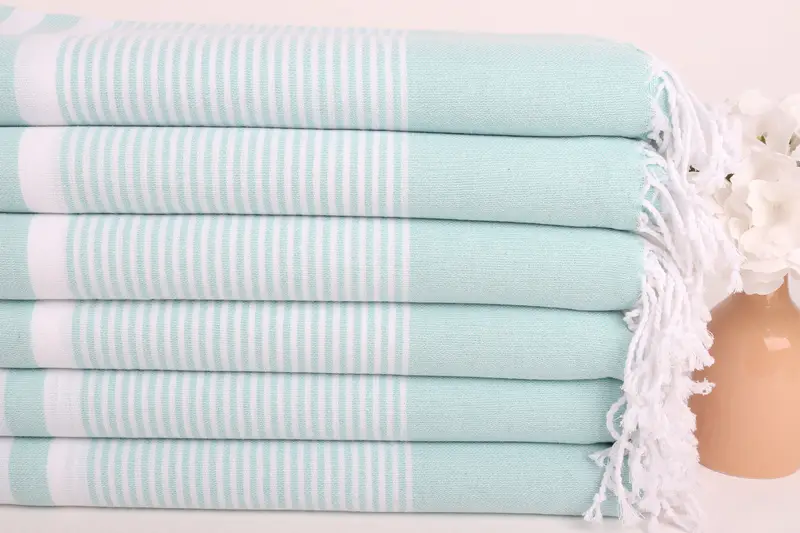 Custom Wedding Gifts, Absorbent towel, Mother Of The Groom Gift, 70x40 Cotton Striped Towel, Fouta towel, Thin and lightweight Turkish peshtemal - 3