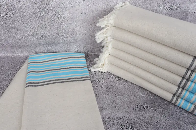 Bathroom Towel, Organic towel, Wedding Gift, 70x40 Linen Striped Towel, Embroidered Turkish Towel, Halloween Bachelorette Party Favors, Thin towel - 2