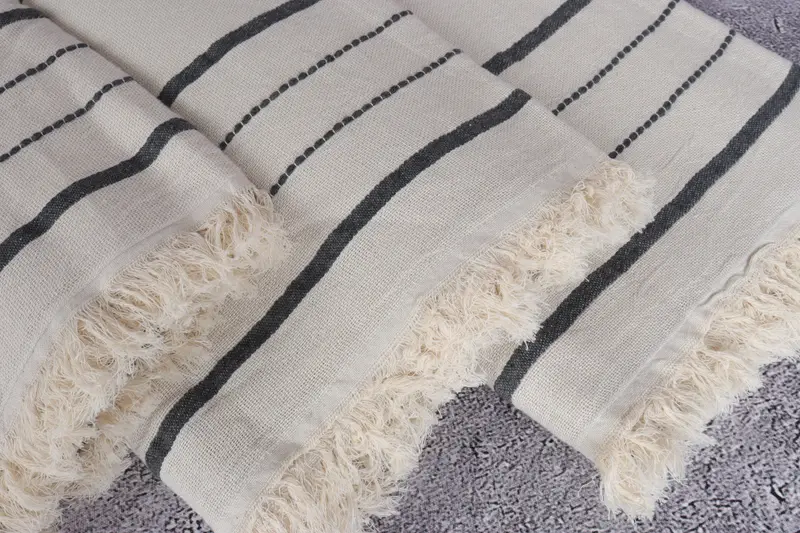 Bridal Shower Gift, Personalized Beach Towel, Spa Towel, Monogram Turkish Bath Towel, Wedding Favors, 70x40 Cotton Striped Towel, Personalised Gift - 5