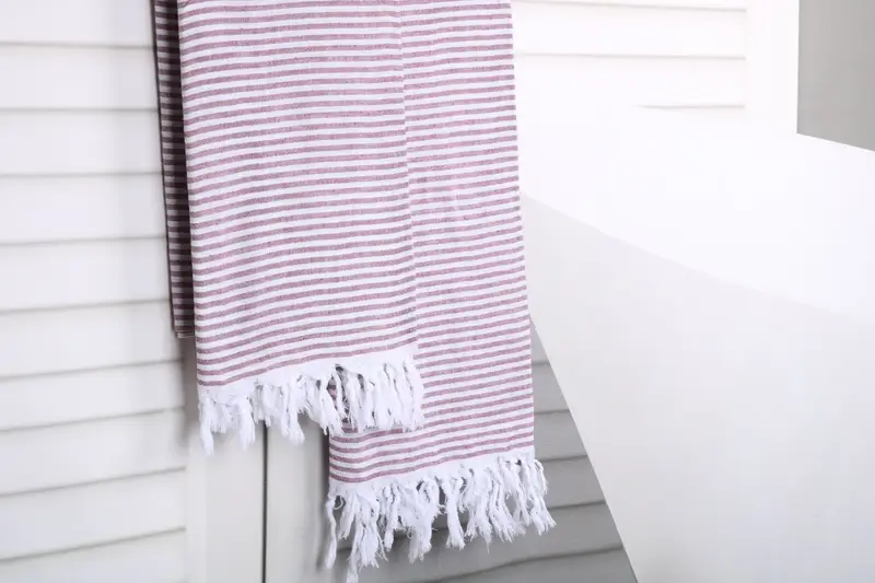 Custom Beach Towel, Friends Beach Towel, Maid Of Honor Gift, Quick-dry towel, 68x36 Cotton Striped Towel, Travel Towel, Guest Towel, Organic towel - 8