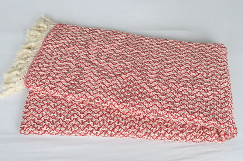 Turkish Cotton Throw Blanket, 96x92 Cotton Herringbone Towel, Throw Blanket, Bedspread, Custom Blanket, Gift For The Home Decor, Bachelor Gifts - 6