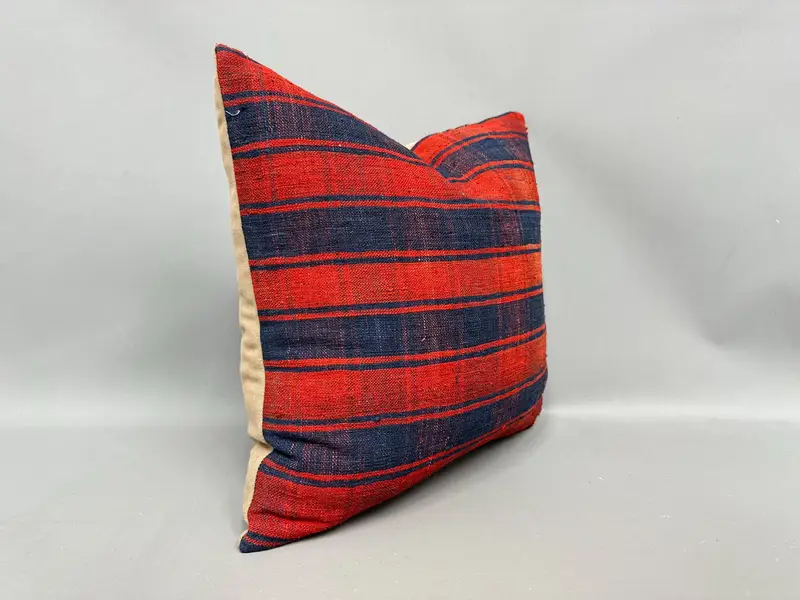 Kilim Cushion Sham, 18x18 Red Pillow, Pillow for Couch, Vintage Kilim Pillow, Bohemian Cushion Pillow Cover, Armchair Cushion Case, Pillow Case - 2