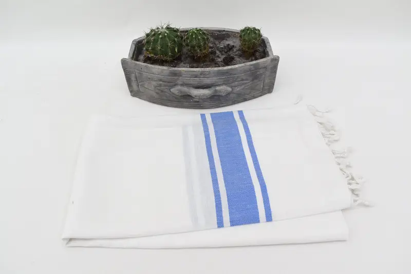 Antibacterial Turkish peshtemal towel, Spa Gift, Personalized Turkish Towel, Bridal Shower Gift, 70x40 Cotton Striped Towel, Monogram Beach Towel - 4