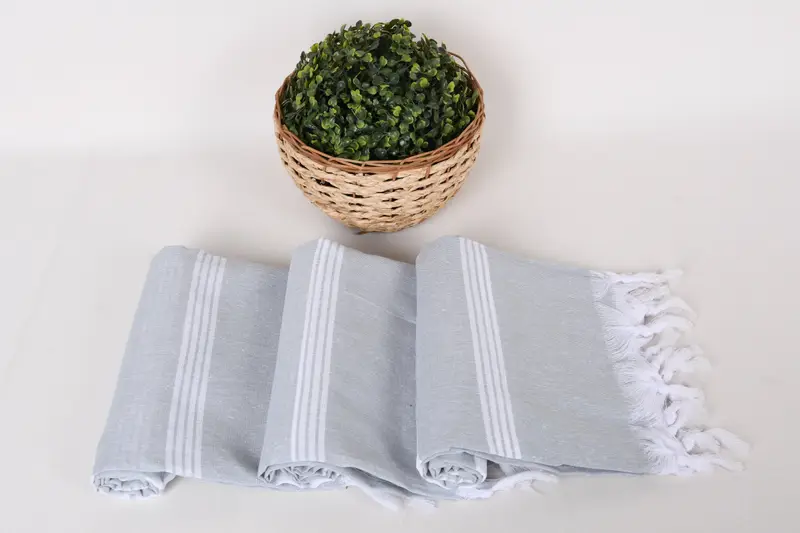 Handmade Turkish hammam towel, 68x36 Cotton Striped Towel, Custom Wedding Gift, Travel Towel, Bath towel, Bridal Party Gifts, Personalized Gift - 8