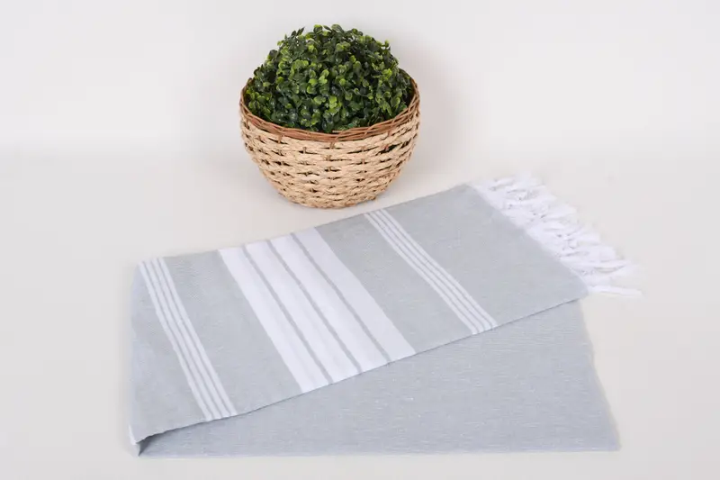 Handmade Turkish hammam towel, 68x36 Cotton Striped Towel, Custom Wedding Gift, Travel Towel, Bath towel, Bridal Party Gifts, Personalized Gift - 4