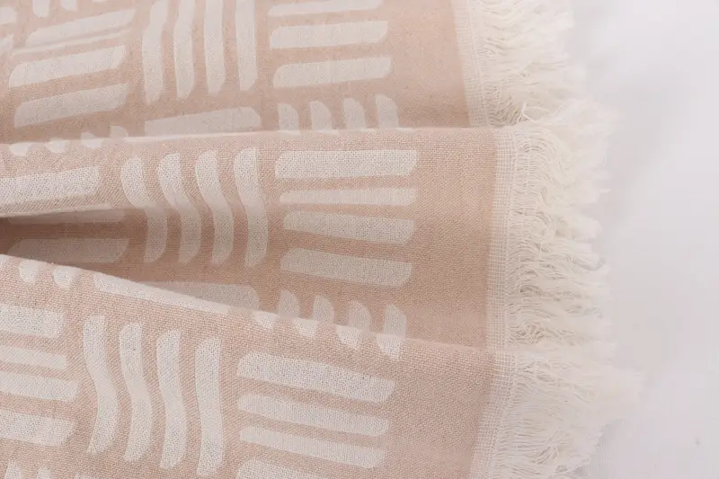 Organic Throw, Bedspread, Engagement Gift, Custom Wedding Gift From Bridesmaid, 96x88 Cotton Geometric Towel, Tablecloth, Throw Blanket Couch - 8