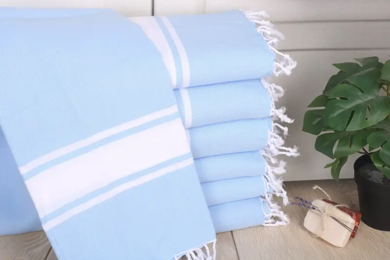 Boyfriend Christmas Gift, Bachelor Bachelorette Party Favors, Sand-resistant towel, Monogram Towels, Bachelorette Gifts, 70x40 Cotton Striped Towel - 1