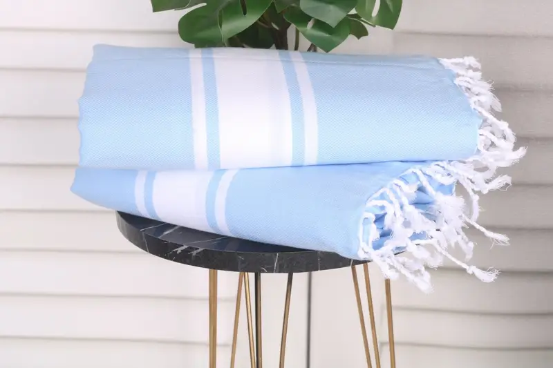 Boyfriend Christmas Gift, Bachelor Bachelorette Party Favors, Sand-resistant towel, Monogram Towels, Bachelorette Gifts, 70x40 Cotton Striped Towel - 3