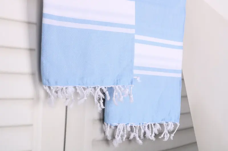 Boyfriend Christmas Gift, Bachelor Bachelorette Party Favors, Sand-resistant towel, Monogram Towels, Bachelorette Gifts, 70x40 Cotton Striped Towel - 8