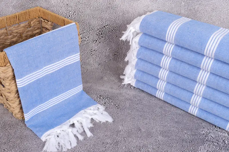 Large Turkish Towel, 70x30 Cotton Striped Towel, Personalized Towel, Custom Towel, Beach Towel Monogram, Summer Gift Ideas, Bachelor Gift - 3