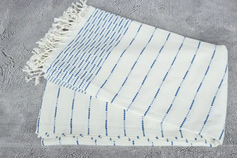 Wedding Favors, Absorbent Turkish towel, Wedding Gift Ideas, Turkish Towel Monogram, Turkish beach towel, 70x38 Cotton Striped Design Towel - 6