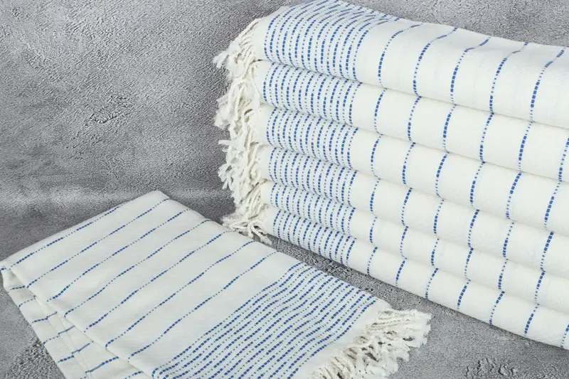 Wedding Favors, Absorbent Turkish towel, Wedding Gift Ideas, Turkish Towel Monogram, Turkish beach towel, 70x38 Cotton Striped Design Towel - 2
