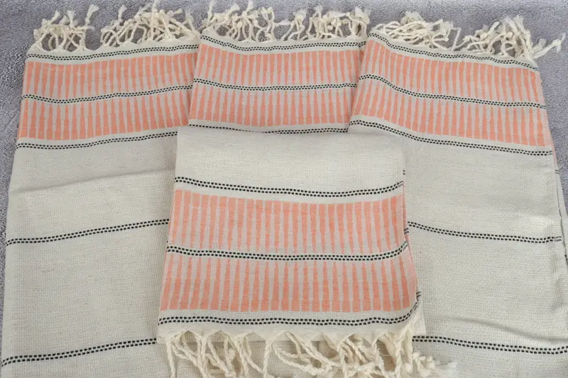 Monogram Hand Towel, Wedding Gift, Wedding Hand Made Gift, Housewarming Gift, Halloween Gifts, Custom Hand Towel, 40x20 Linen Striped Towel - 4