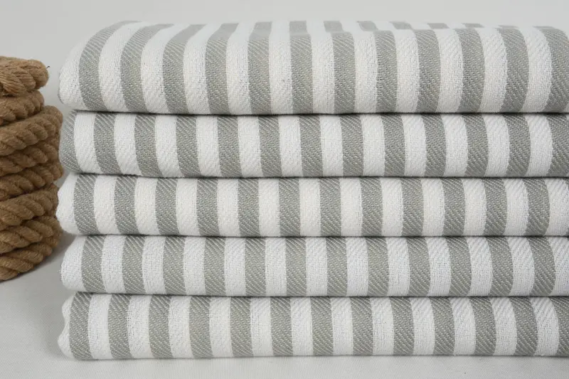 Personalized Turkish Towel, Monogrammed Beach Towel, 70x40 Cotton Striped Towel, Bath towel, Sand-free peshtemal towel for the beach, Gift Towel - 2